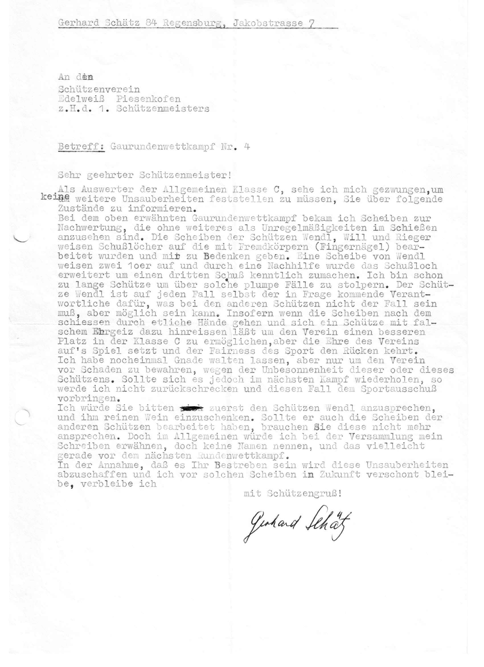 1973 anectote Gaurundenwettkampf