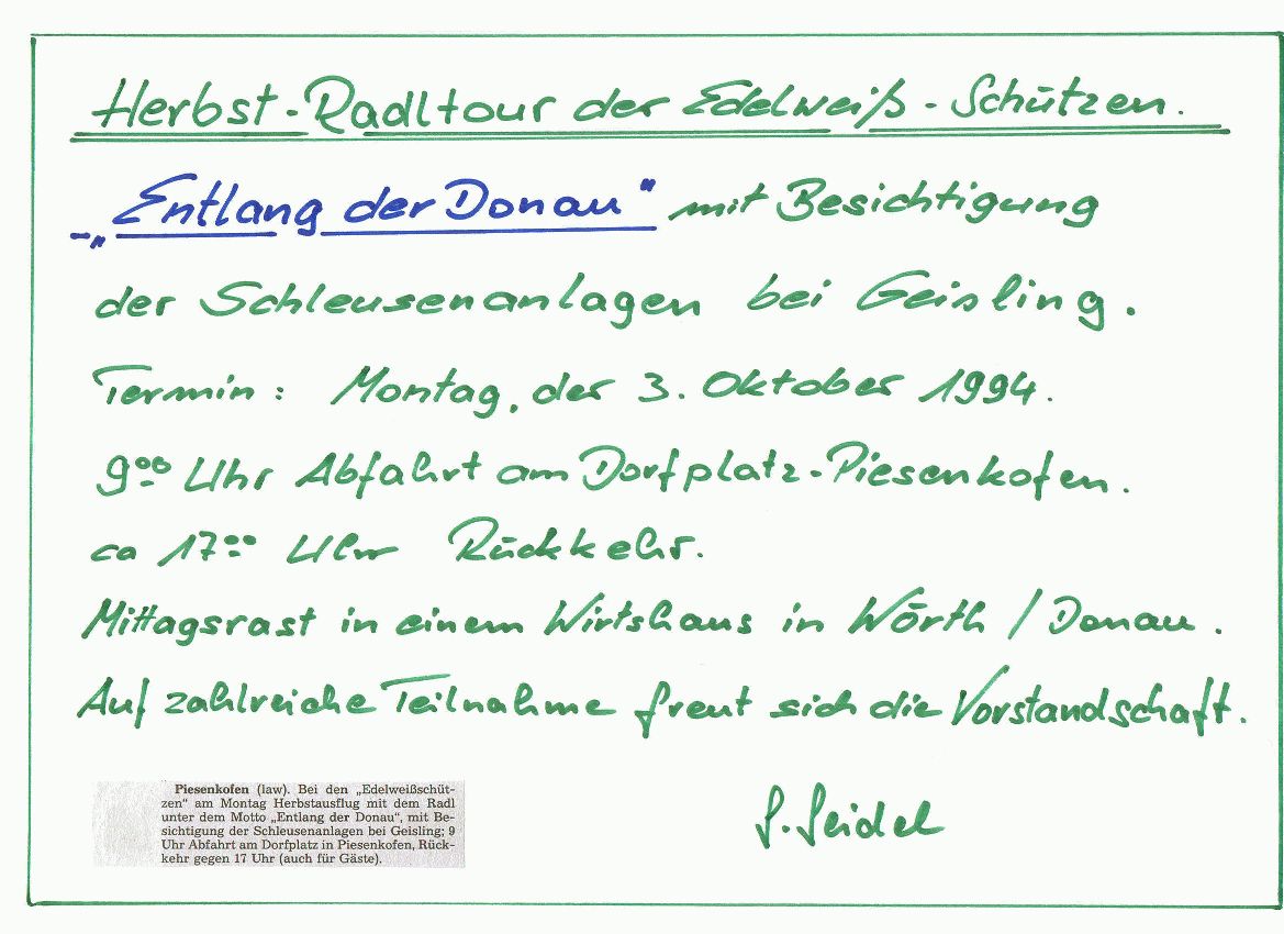 1994 Radtour