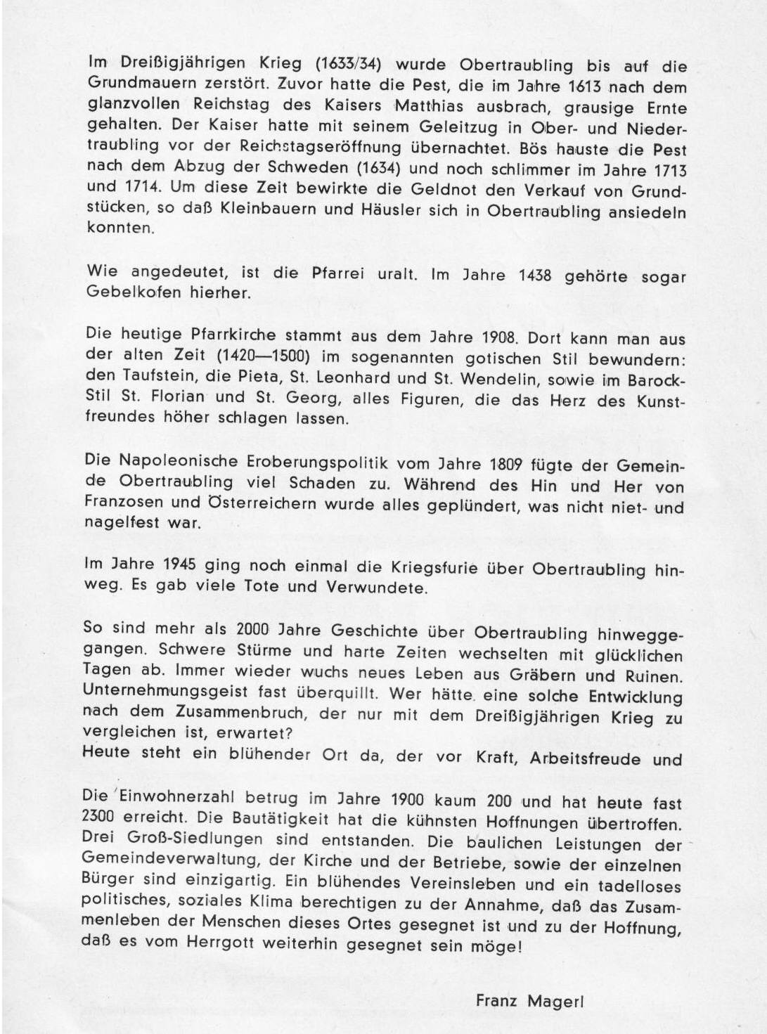 Geschichte Obertraubling verfasst 1963 2