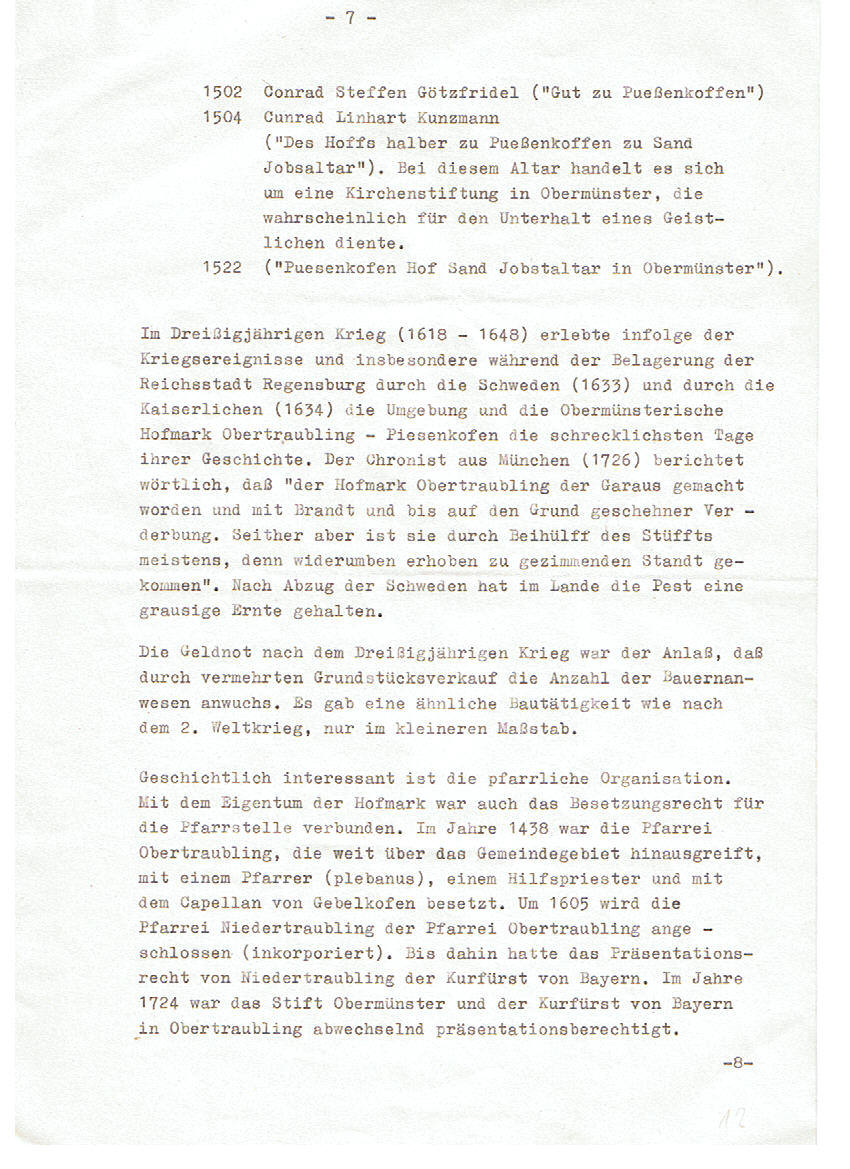 Geschichte Piesenkofen 08