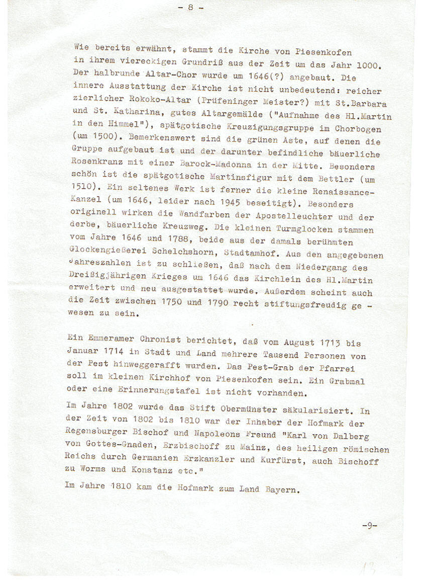 Geschichte Piesenkofen 09