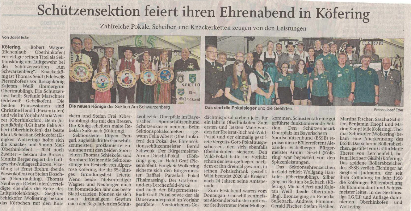 Sektionsehrenabend 2025
